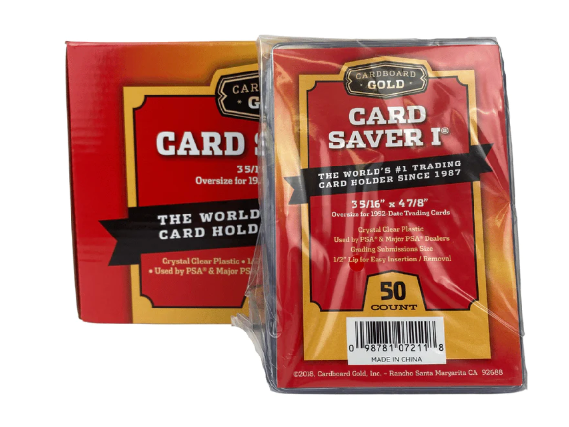 Carboard Gold Card Saver 1 - Grading Card Submissions - Semi Rigid Holders (50ct)