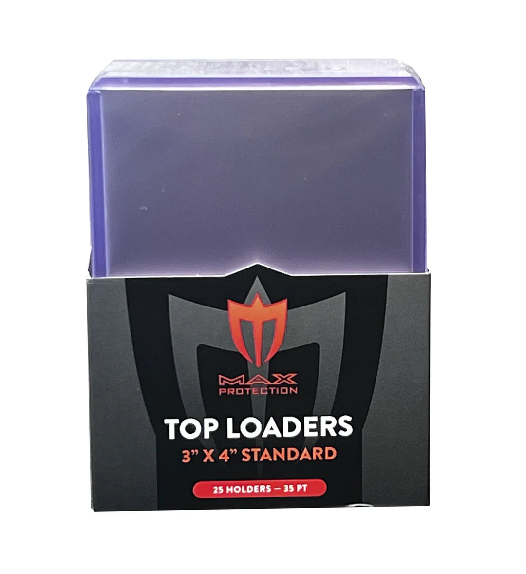Max Protect/Cardboard Gold 3x4 Standard Card Toploaders 35pt - (25 ct)