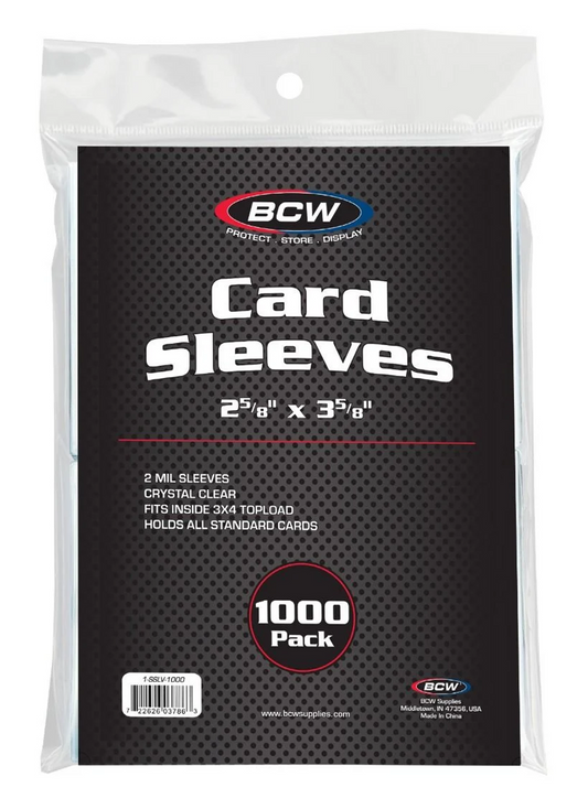 BCW Standard Penny Sleeves 1000ct