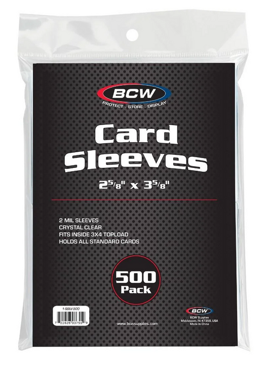 BCW Standard Card Sleeves 500ct Pack
