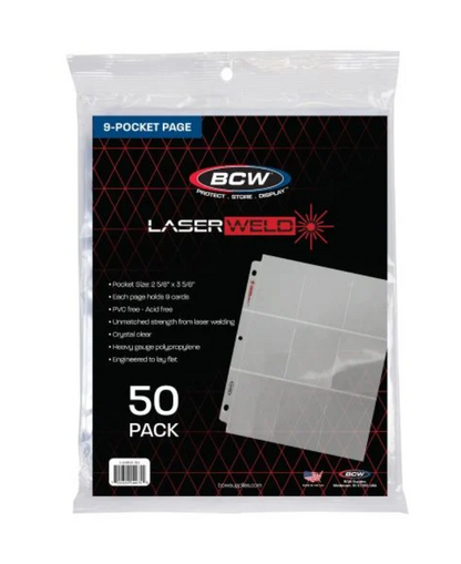 LaserWeld Pages - 9 Pocket - (50ct)