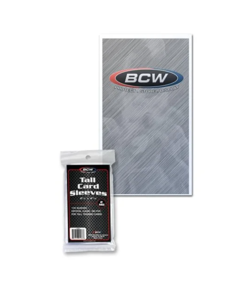 BCW Tall Trading Card Sleeves (100ct)