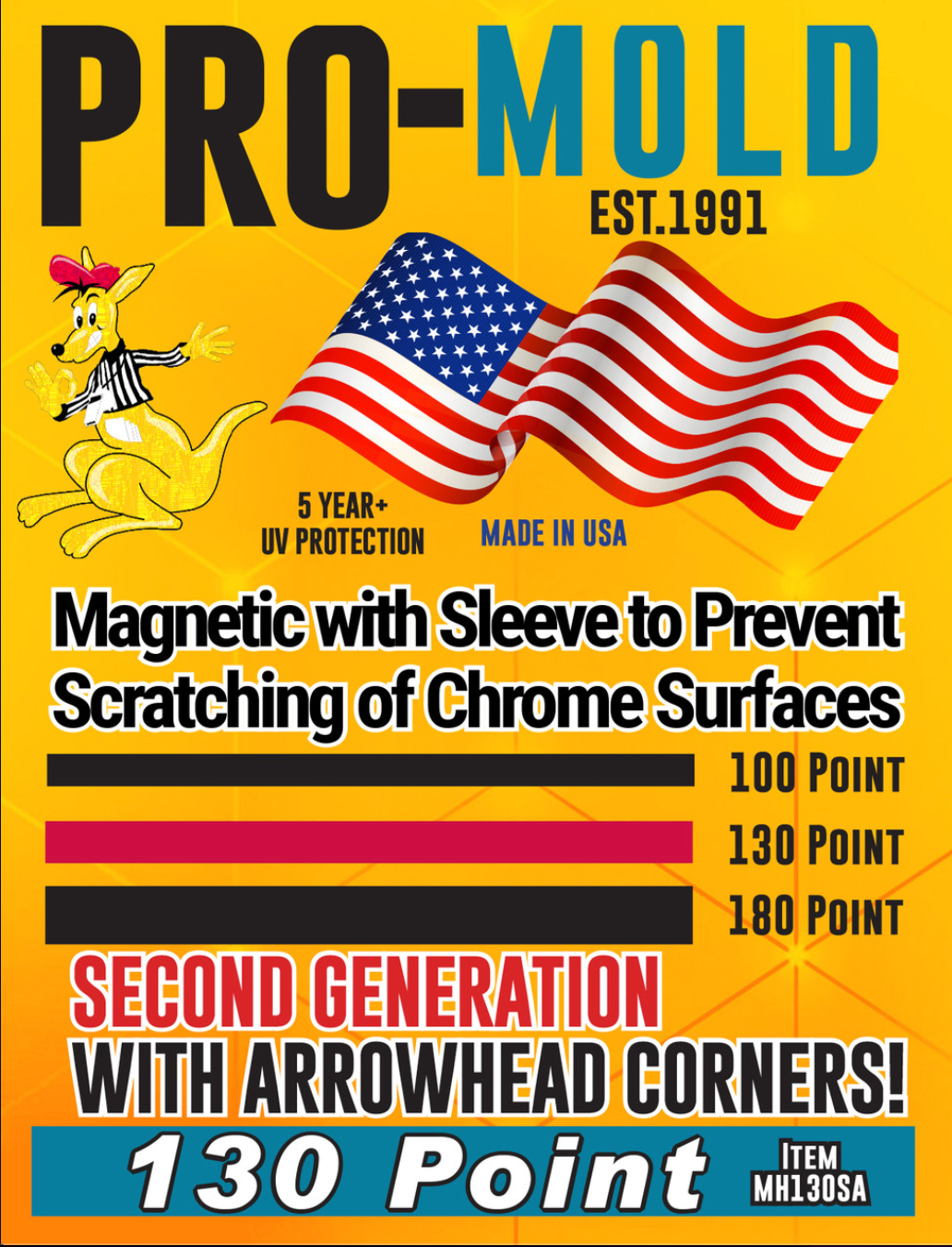 Pro Mold Mag With Penny Sleeve 130pt With Arrow Corners